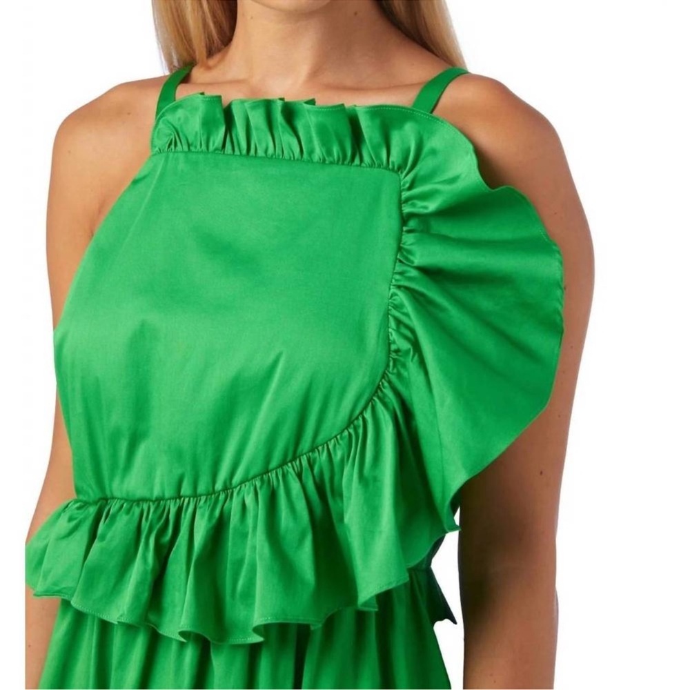 NWT Crosby Genevive Elegant Green Midi Dress - Picture 4 of 9